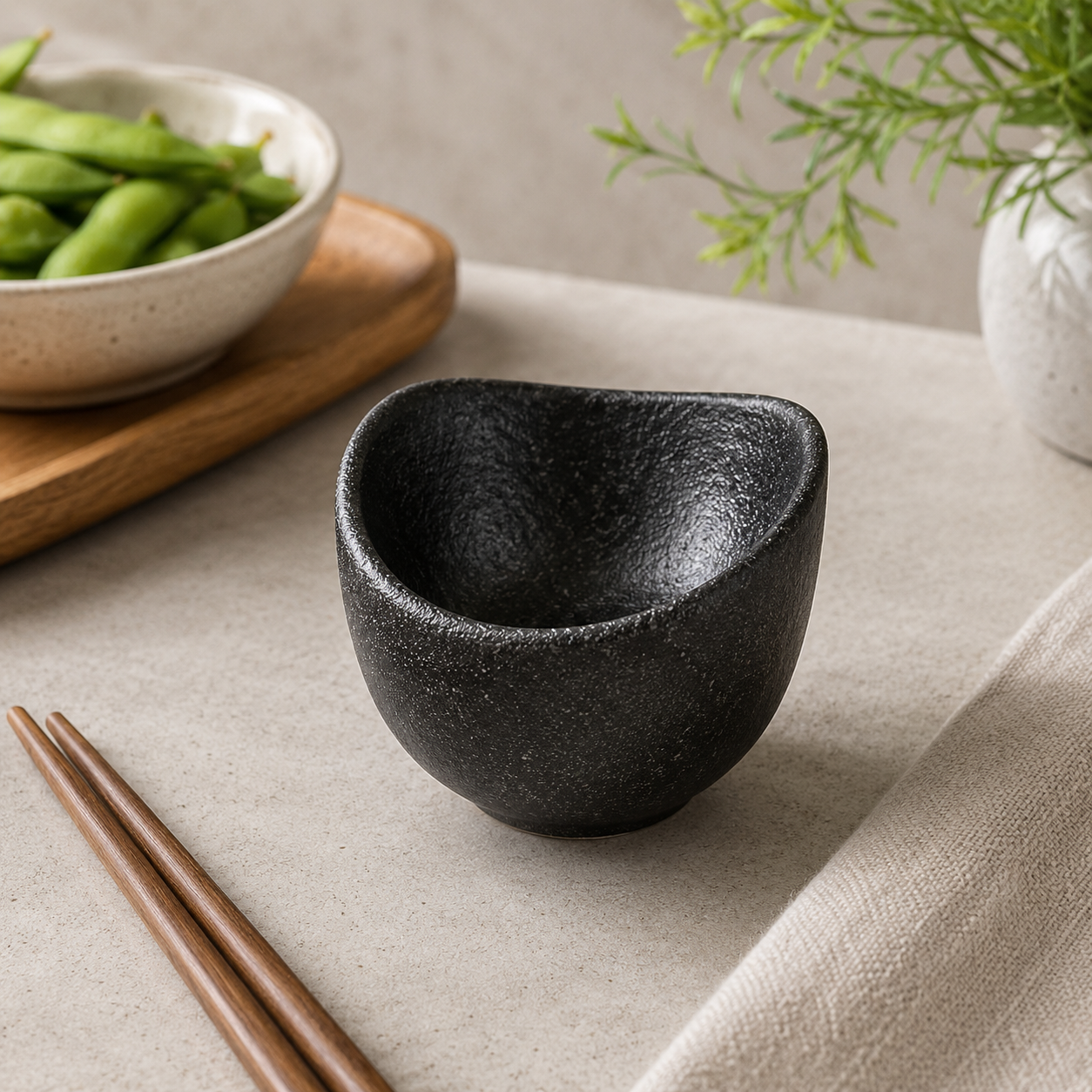 WINSOR ENGLAND MODERN SERVING BOWL / BLACK - 2.75 INCH