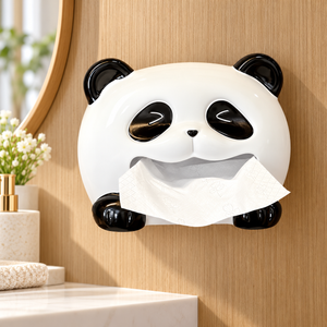 MIMO PVC Resin Tissue Box - Wall Mounted Panda