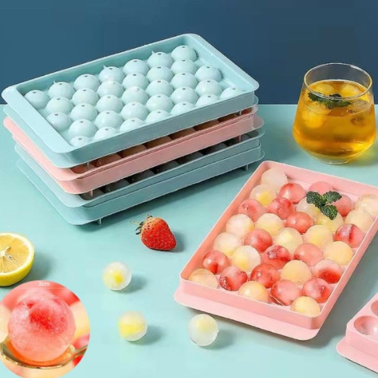 ICE BALL TRAY WITH LID