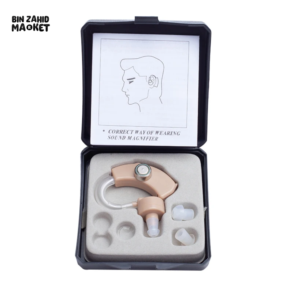 EAR HEARING AID DEVICE + FREE PROTECTIVE CASE