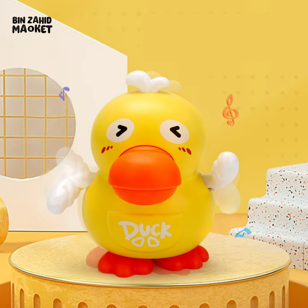 EARLY EDUCATIONAL MONTESSORI ELECTRONIC PETS – DANCING DUCK TOY WITH LIGHT & MUSIC FOR BABIES