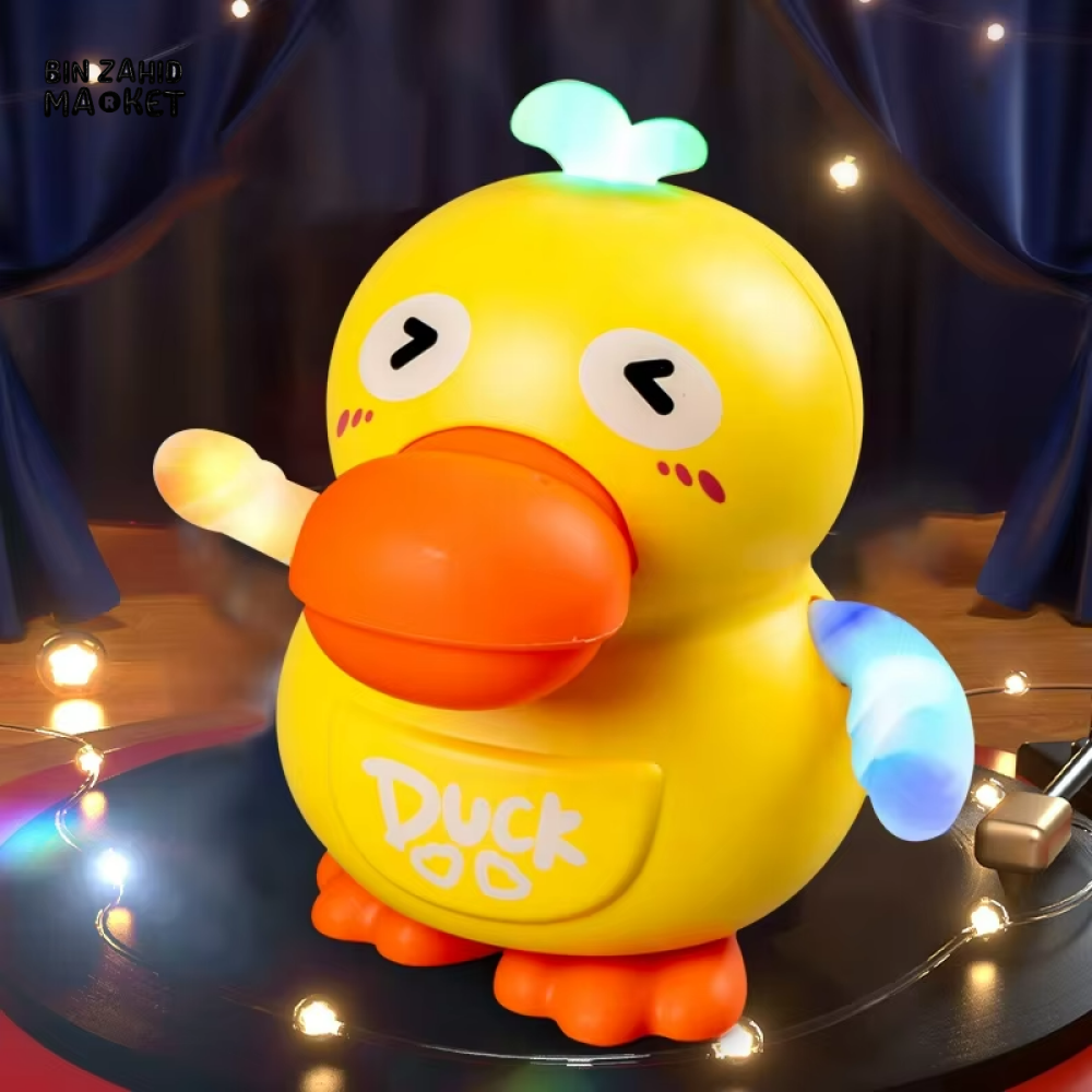 EARLY EDUCATIONAL MONTESSORI ELECTRONIC PETS – DANCING DUCK TOY WITH LIGHT & MUSIC FOR BABIES