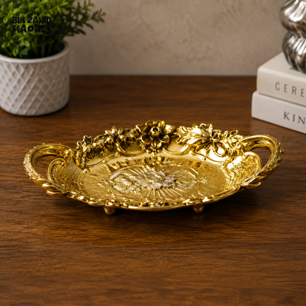 EASTER LANTERN DECOR GOLDEN TRAY