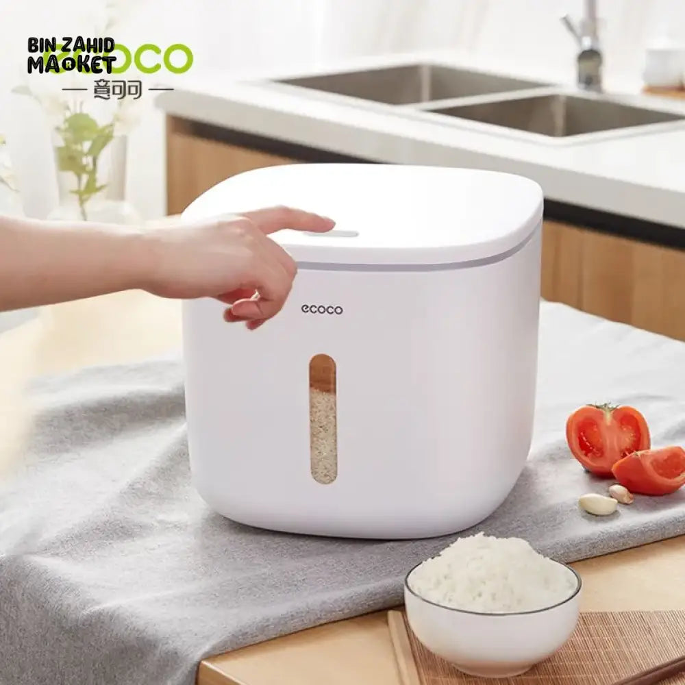 Ecoco Automatic Opening Rice Bucket - 10kg