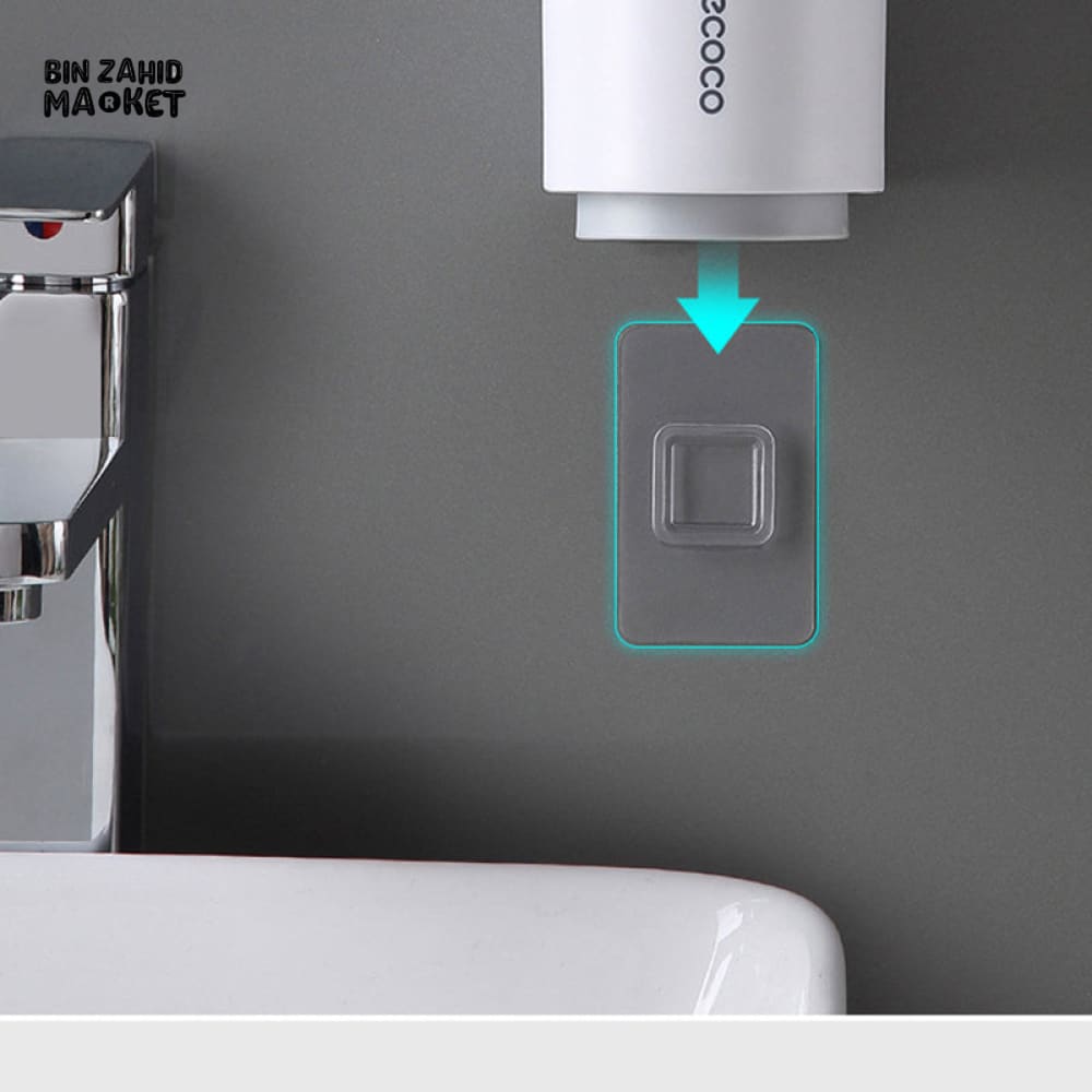 ECOCO AUTOMATIC TOOTHPASTE DISPENSER WITH TOOTHBRUSH HOLDER – MODERN BATHROOM ACCESSORY