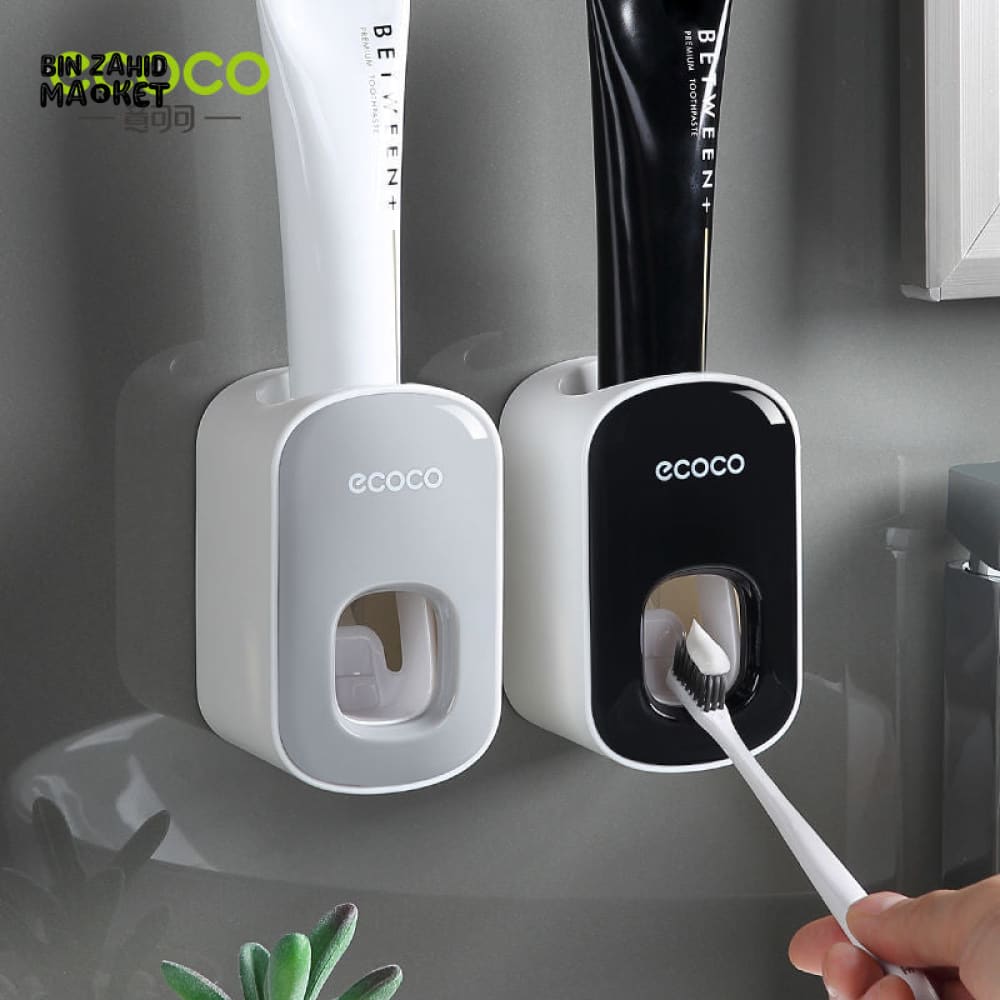 ECOCO AUTOMATIC TOOTHPASTE SQUEEZER – NO DRILLING REQUIRED WALL-MOUNT BATHROOM GADGET