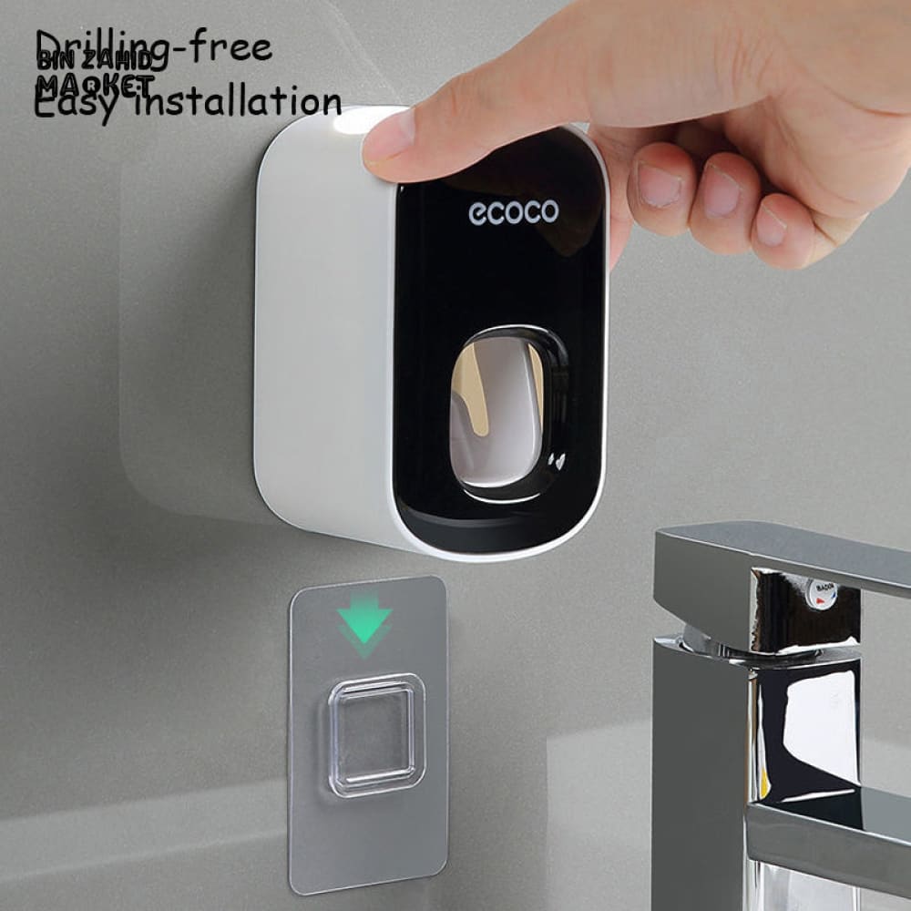 ECOCO AUTOMATIC TOOTHPASTE SQUEEZER – NO DRILLING REQUIRED WALL-MOUNT BATHROOM GADGET