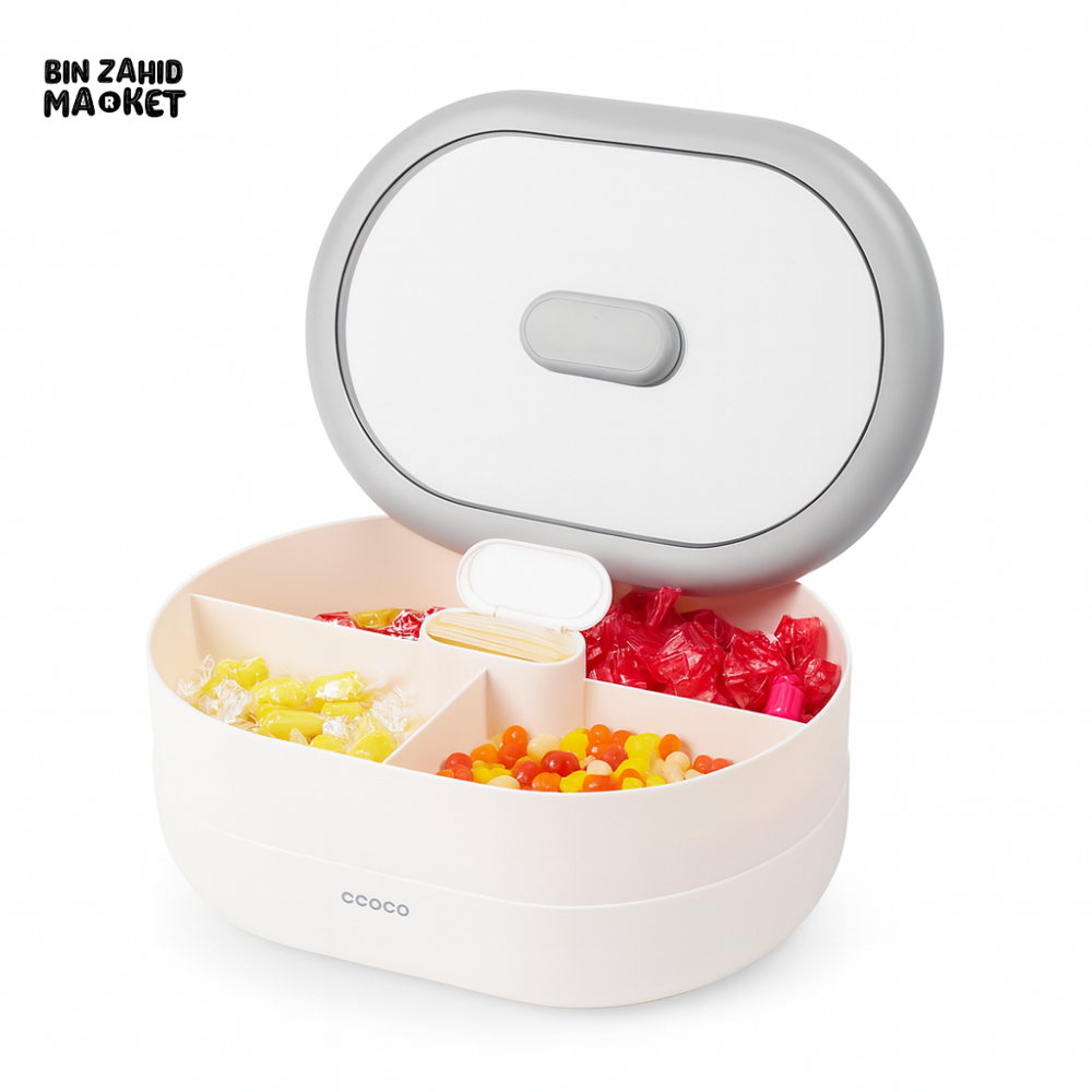 Ecoco Double Layer Candy & Dry Fruits Box