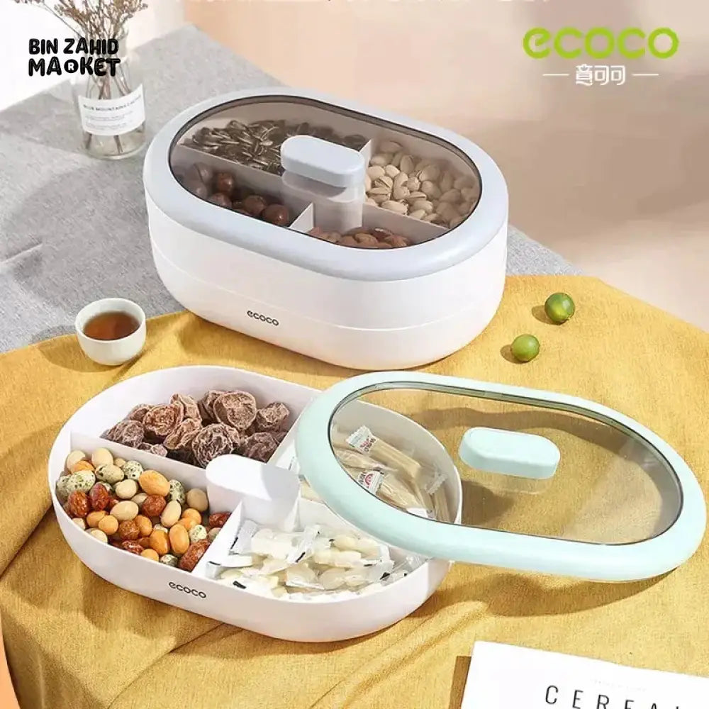 Ecoco Double Layer Candy & Dry Fruits Box