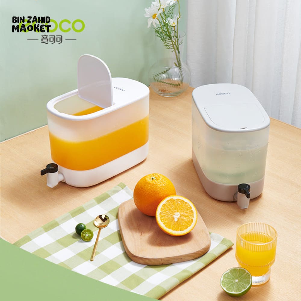 ECOCO LARGE CAPACITY FRIDGE WATER JUG – FAUCET DISPENSER FOR JUICE TEA & COLD DRINKS 4L