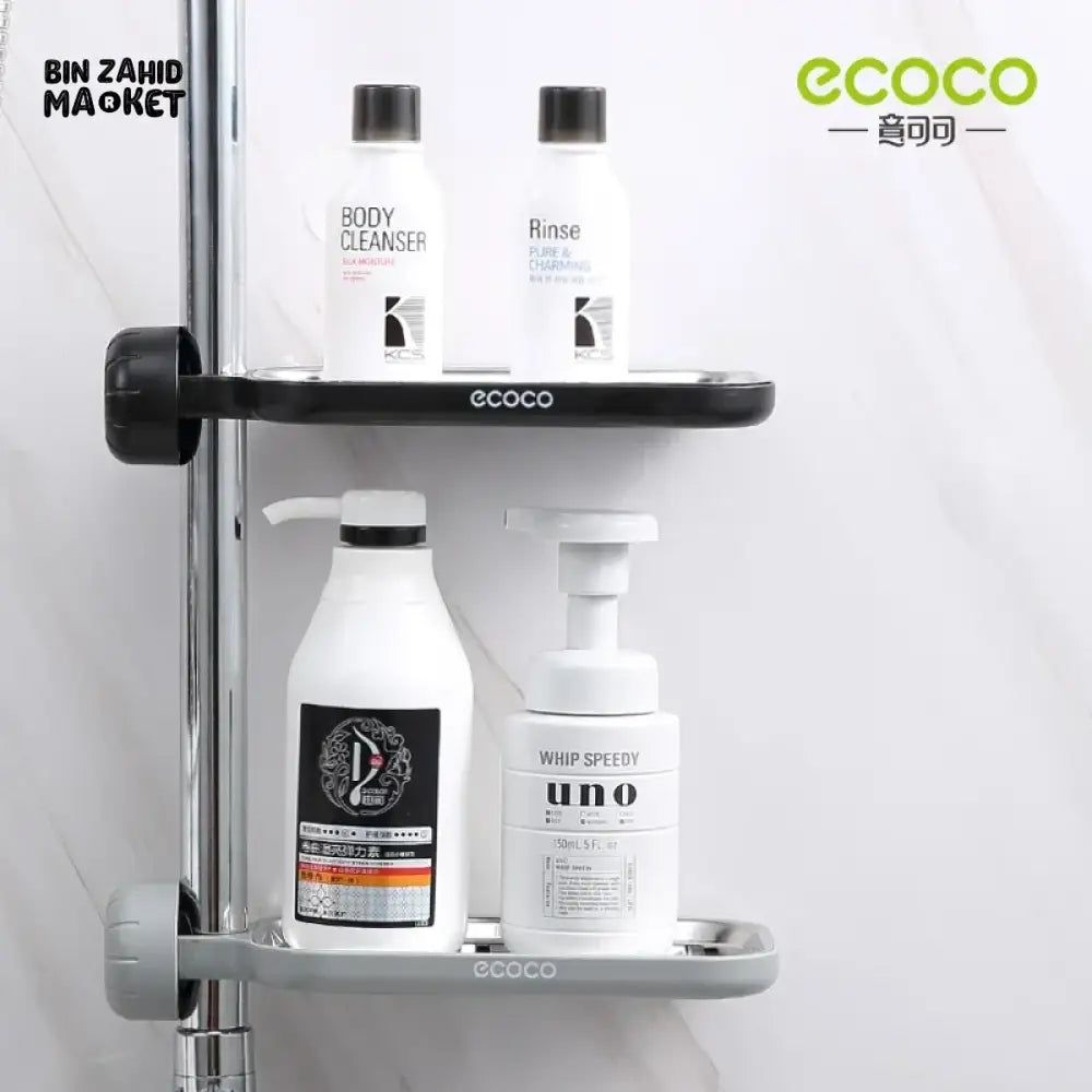 ECOCO SINK CADDY FOR FAUCET – DRAIN RACK WITH SPONGE STORAGE & SOAP TRAY
