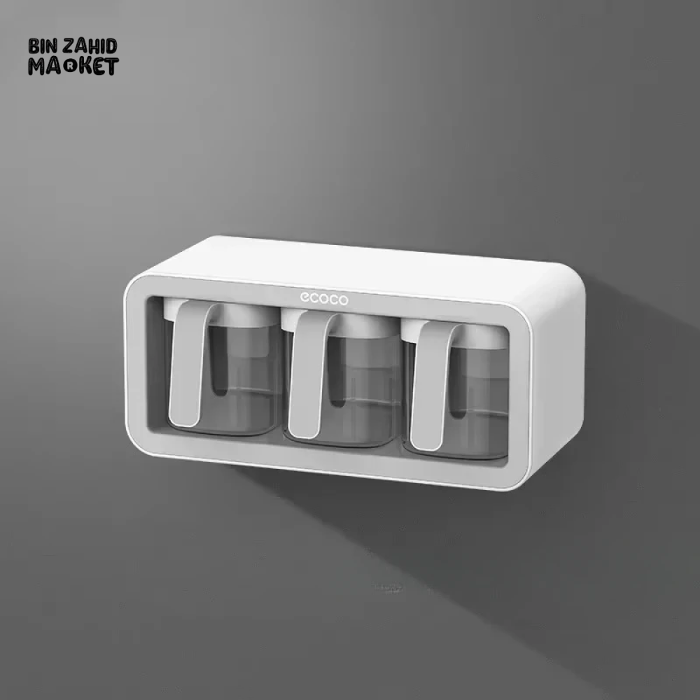 ECOCO WALL-MOUNTED SPICE BOX – NO-DRILL KITCHEN RACK
