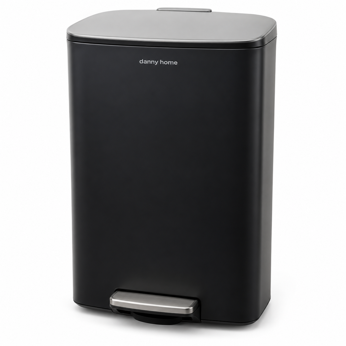 DANNY HOME BLACK RECTANGULAR PEDAL TRASH BIN