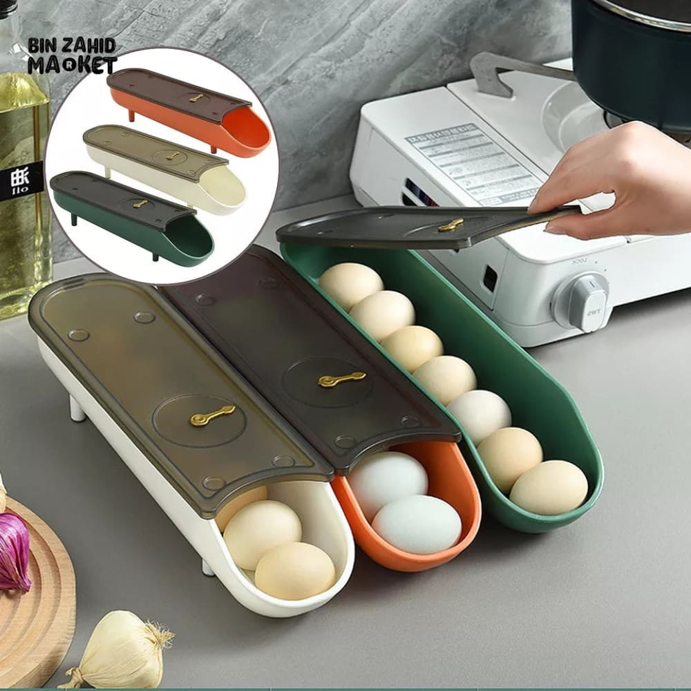 EGG STORAGE RACK WITH LID