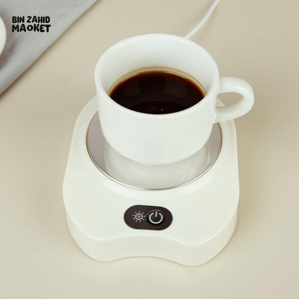 ELECTRIC COFFEE WARMER PLATE – SMART AUTO SHUT-OFF 3 TEMPERATURES WATERPROOF COASTER
