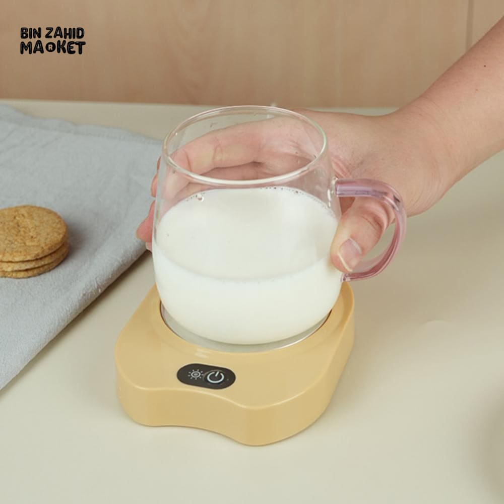 ELECTRIC COFFEE WARMER PLATE – SMART AUTO SHUT-OFF 3 TEMPERATURES WATERPROOF COASTER