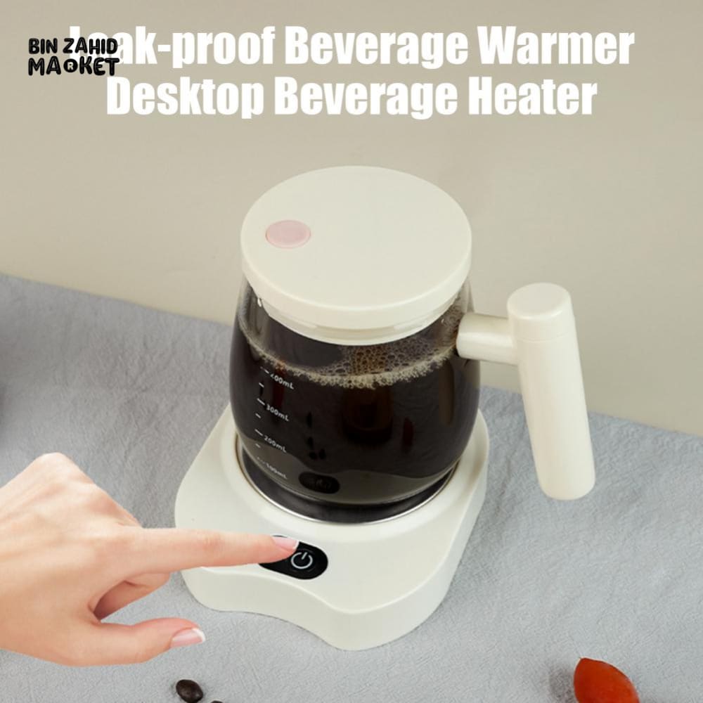 ELECTRIC COFFEE WARMER PLATE – SMART AUTO SHUT-OFF 3 TEMPERATURES WATERPROOF COASTER