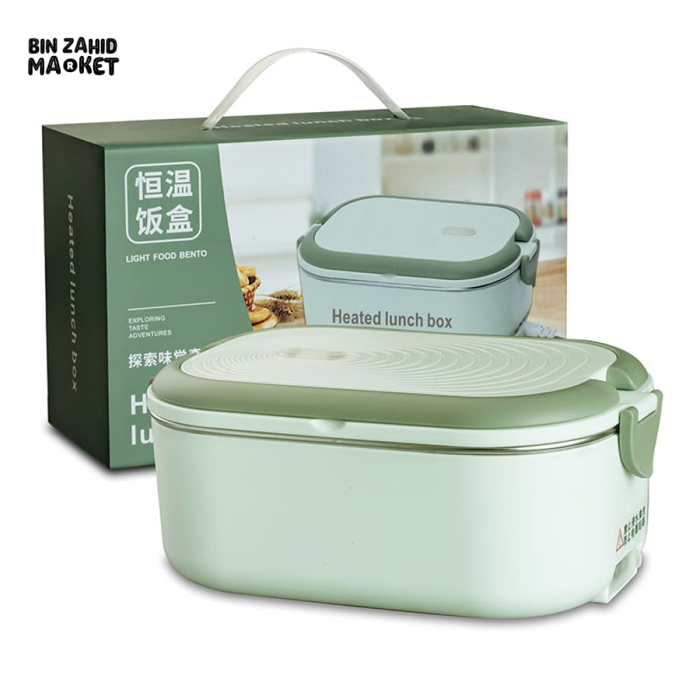 ELECTRIC HEATED LUNCH BOX WITHOUT WATER INJECTION – 304 STAINLESS STEEL, PLUG-IN CONSTANT TEMPERATURE FOR OFFICE USE