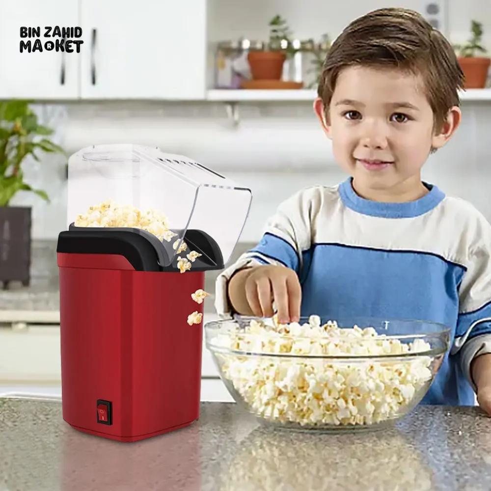ELECTRIC POPCORN MAKER | QUICK & EASY HOT AIR POPPER FOR HOME USE