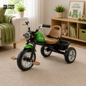 ELECTRIC STYLE KIDS TRICYCLE MOTORBIKE - GREEN
