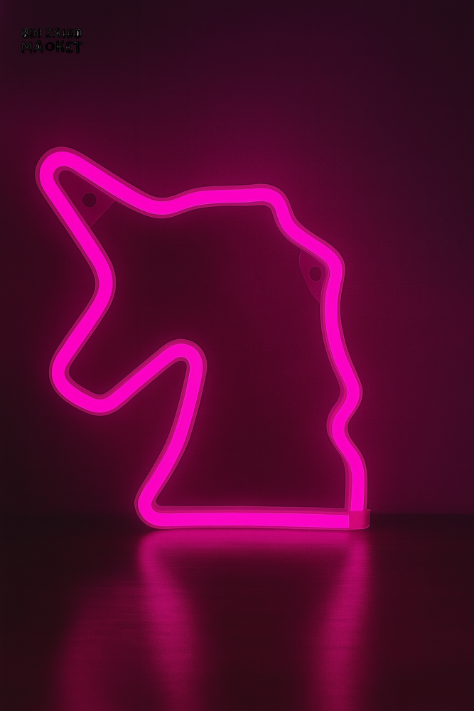 ELECTRIC UNICORN NEON WALL LIGHT – PINK LED NIGHT SIGN FOR BEDROOM & ROOM DECOR