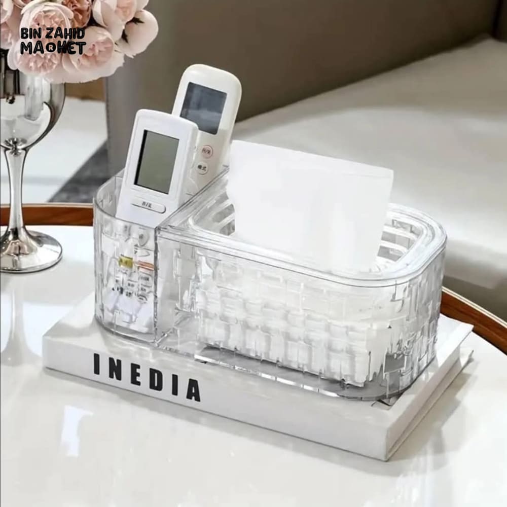 ELEGANT ACRYLIC TISSUE BOX DISPENSER – STYLISH NAPKIN HOLDER FOR CAFE & BEDROOM