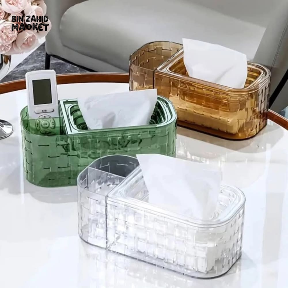 ELEGANT ACRYLIC TISSUE BOX DISPENSER – STYLISH NAPKIN HOLDER FOR CAFE & BEDROOM