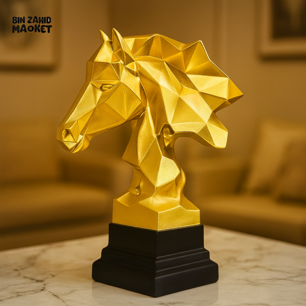 ELEGANT GOLD HORSE HEAD – PREMIUM HOME & OFFICE DECOR