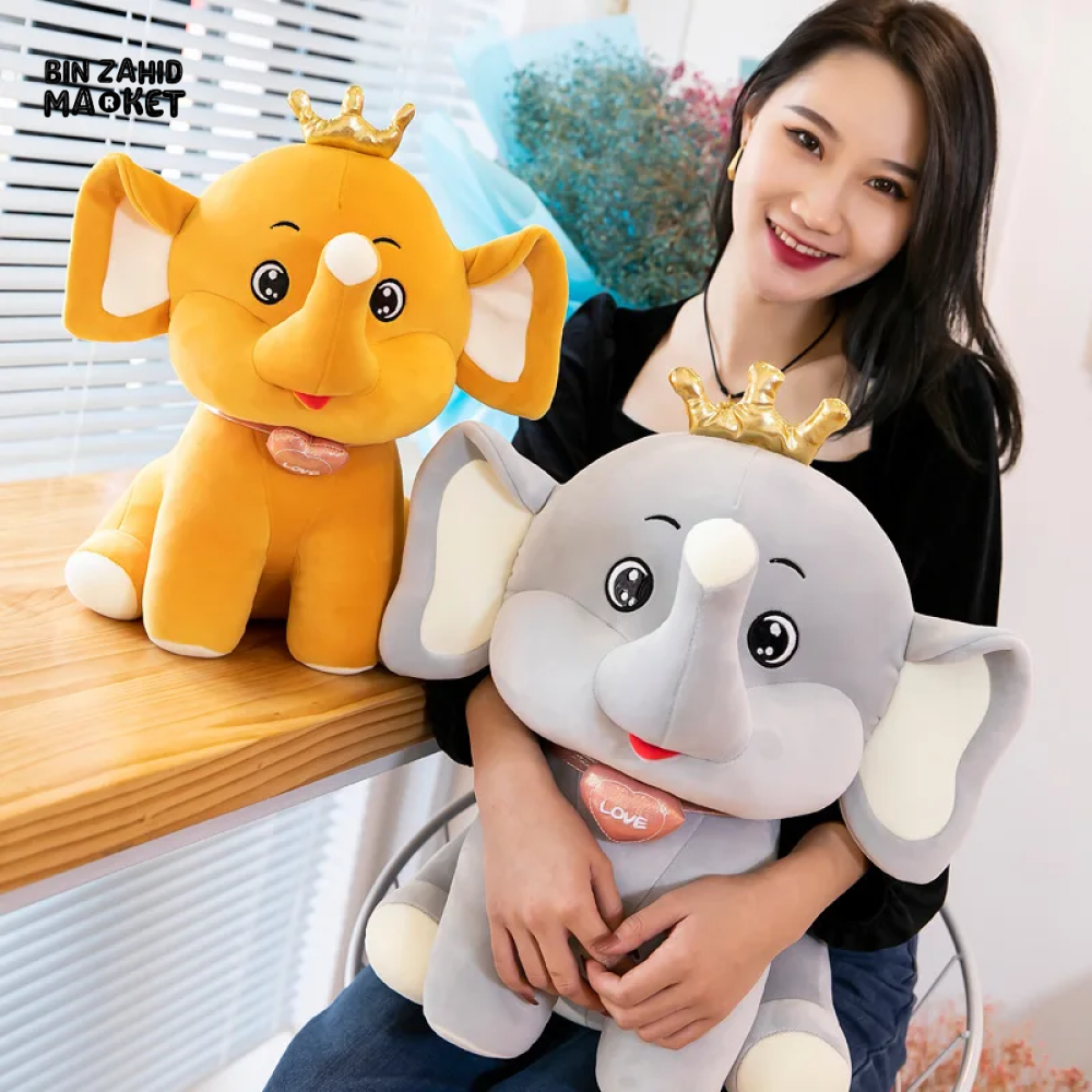 ELEPHANT TOY WITH FLAPPY EARS - SOFT STUFFED ANIMAL TOY FOR KIDS AND GIRLS