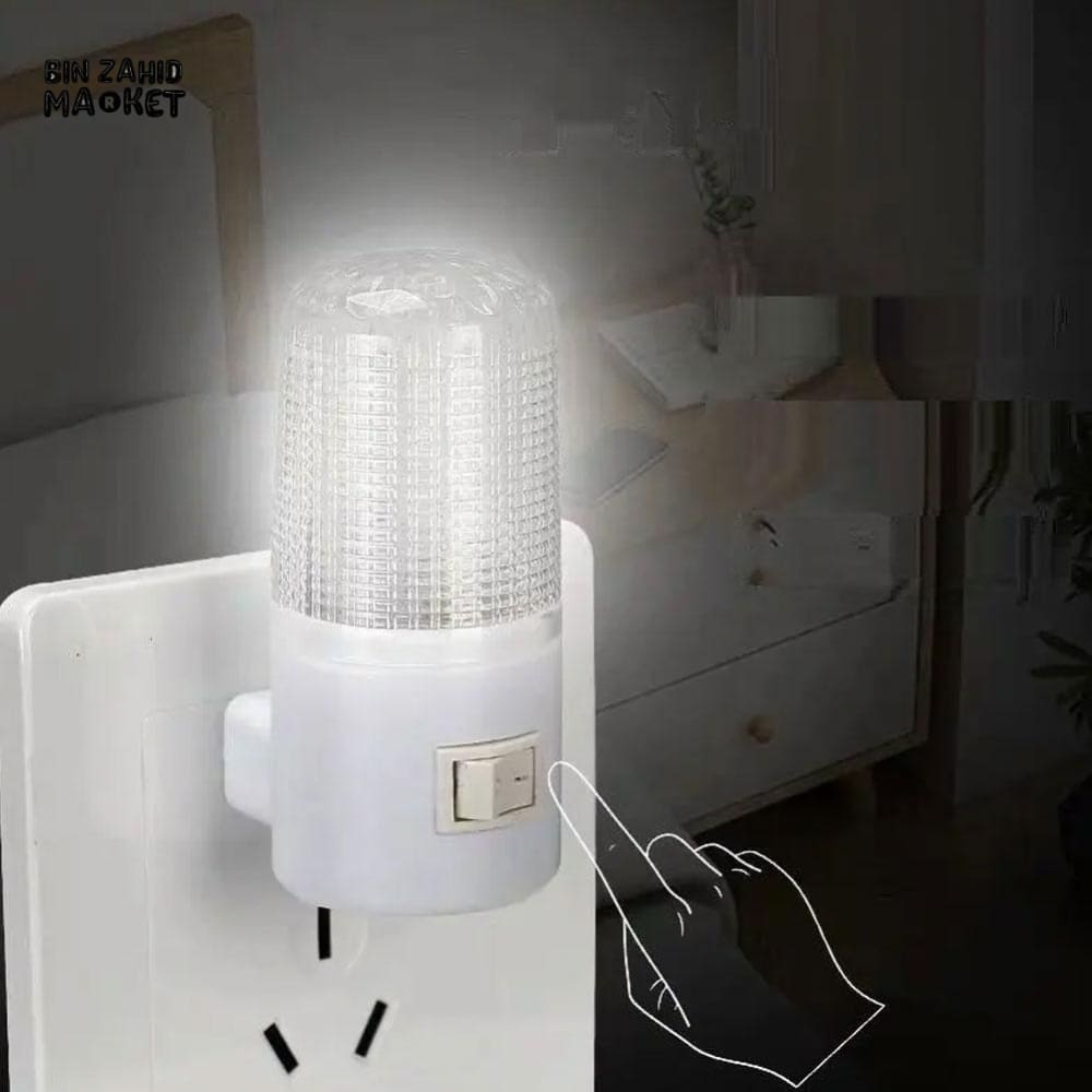 ENERGY-SAVING SOCKET NIGHT LIGHT PAIR – INDOOR LED WALL LAMP FOR STAIRS & HALLWAY