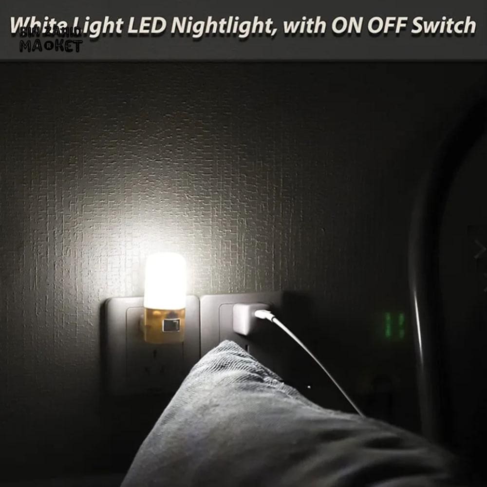 ENERGY-SAVING SOCKET NIGHT LIGHT PAIR – INDOOR LED WALL LAMP FOR STAIRS & HALLWAY