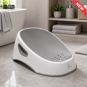 ERGONOMIC BABY BATH SUPPORT SEAT - GREY