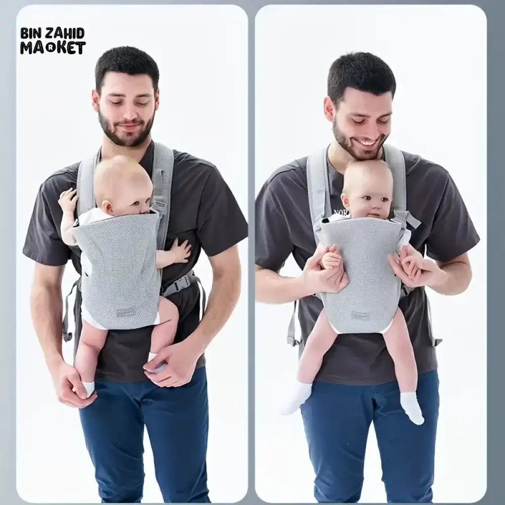 ERGONOMIC BABY CARRIER BREATHABLE & MULTI-FUNCTIONAL WRAP FRONT & BACK CARRY COMFORT FOR NEWBORNS