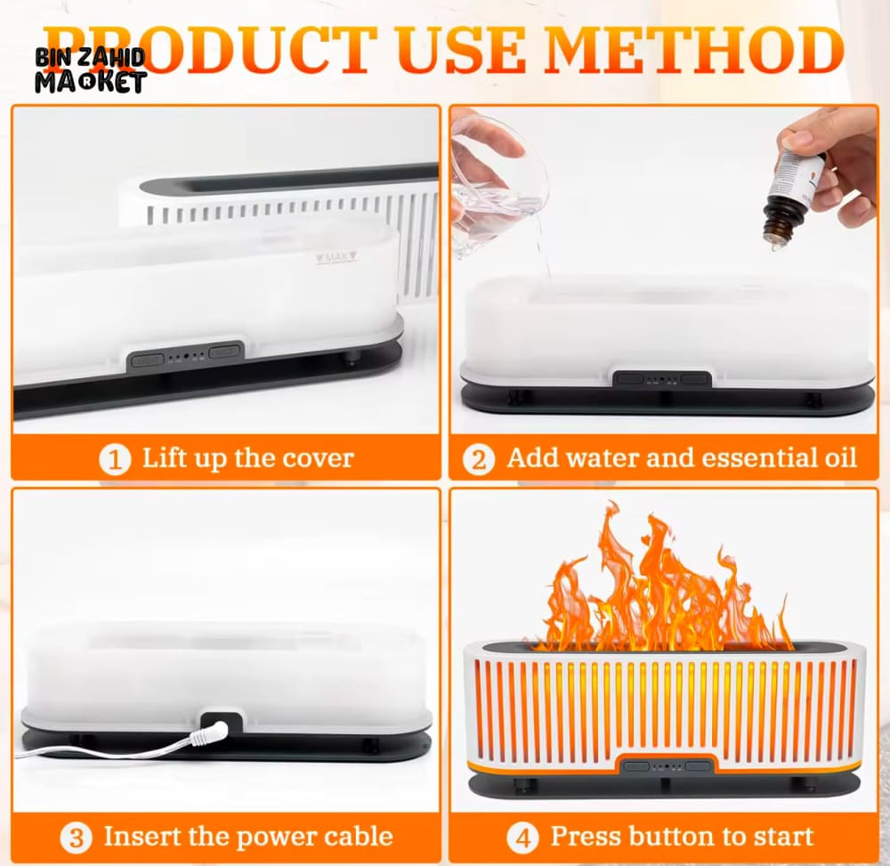 ESSENTIAL OIL DIFFUSER WITH SALT LAMP – QUIET HUMIDIFIER & LED LIGHTS