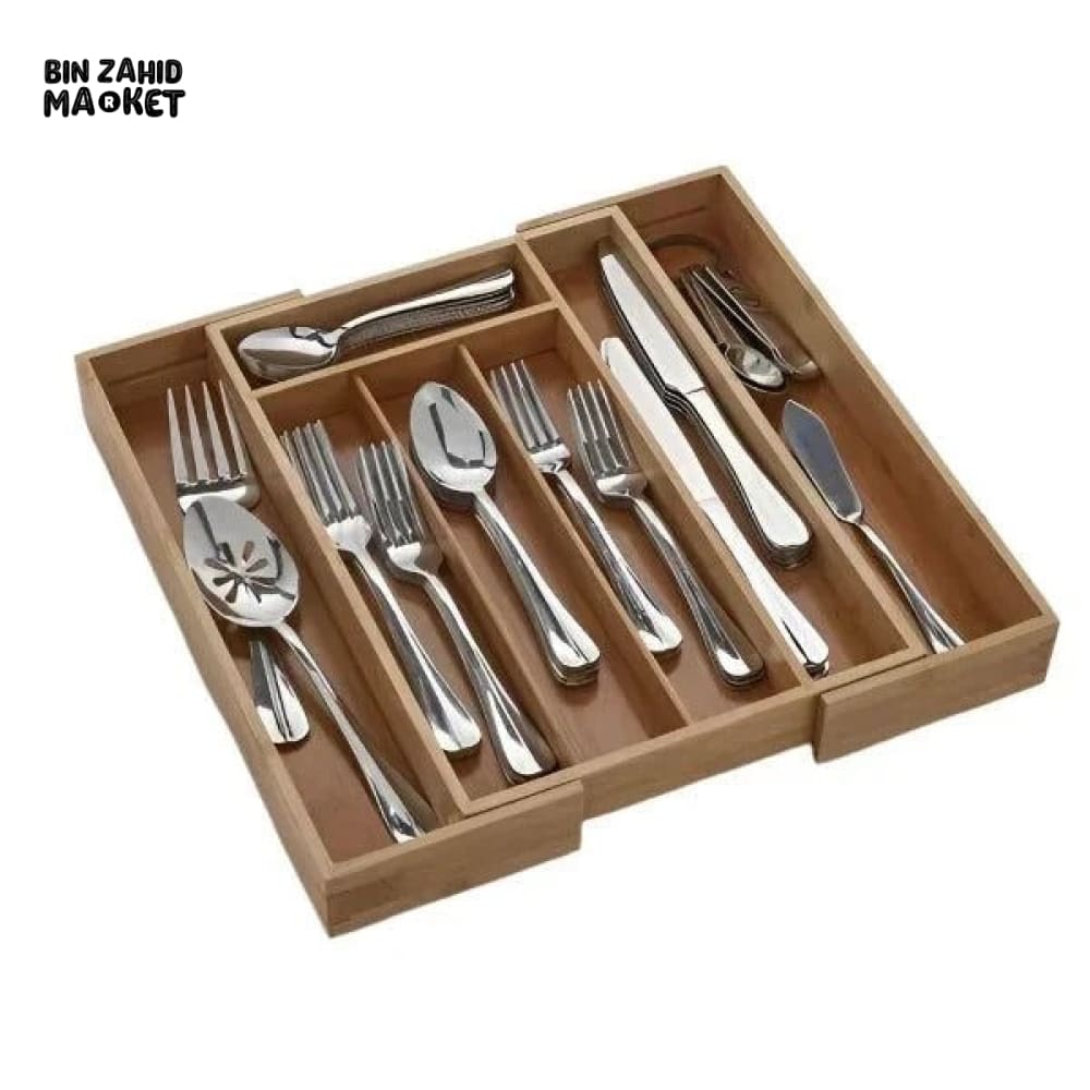 Expandable Bamboo Drawer Organizer