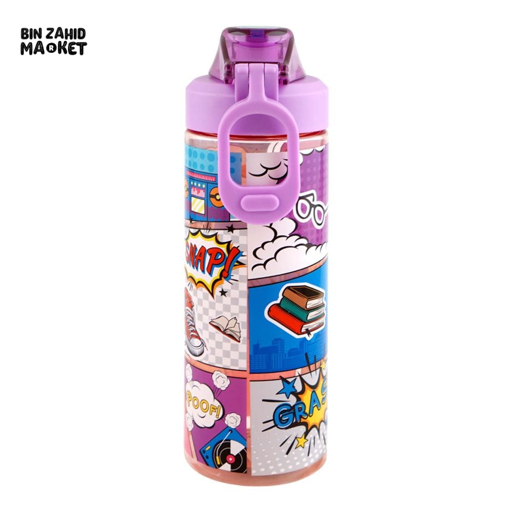 EYUN KIDS FANCY CARTOON WATER BOTTLE PURPLE SB-12 700ML