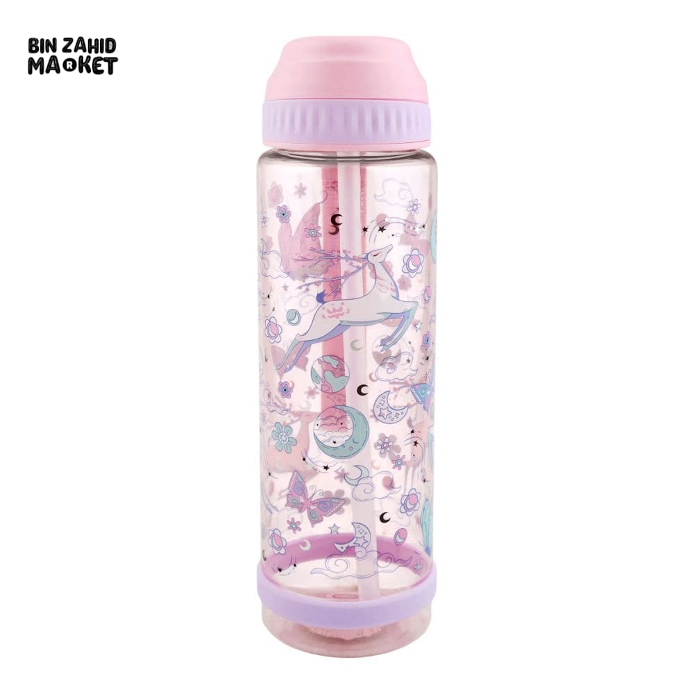 EYUN KIDS FANCY WATER BOTTLE FREE SIP PINK SB-09 750ML