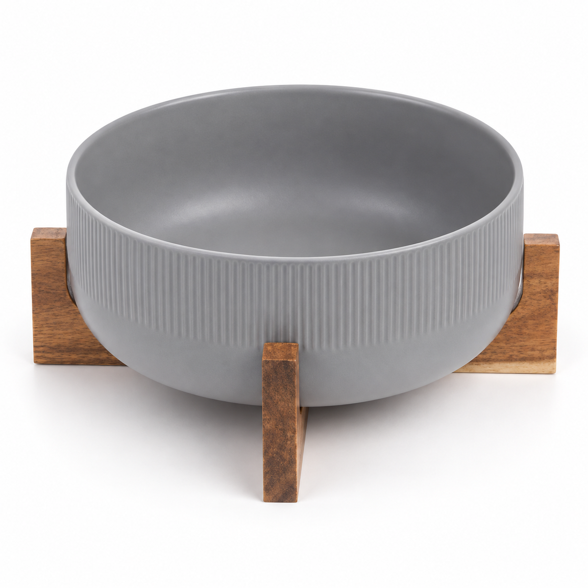 Danny Home ribbed bowl with stand