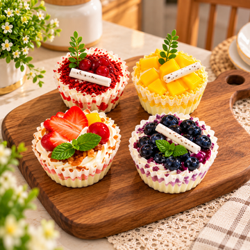 DECORATIVE ARTIFICIAL FRUIT CREAM CUPCAKE - 1 PIECE