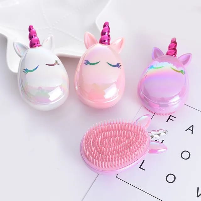 KIDS UNICORN HAIR COMB ANTI-STATIC