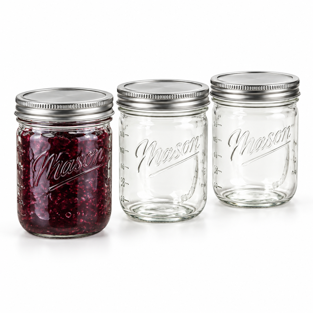 Danny Home 6 Piece  Mason Storage Jars - 480 ml