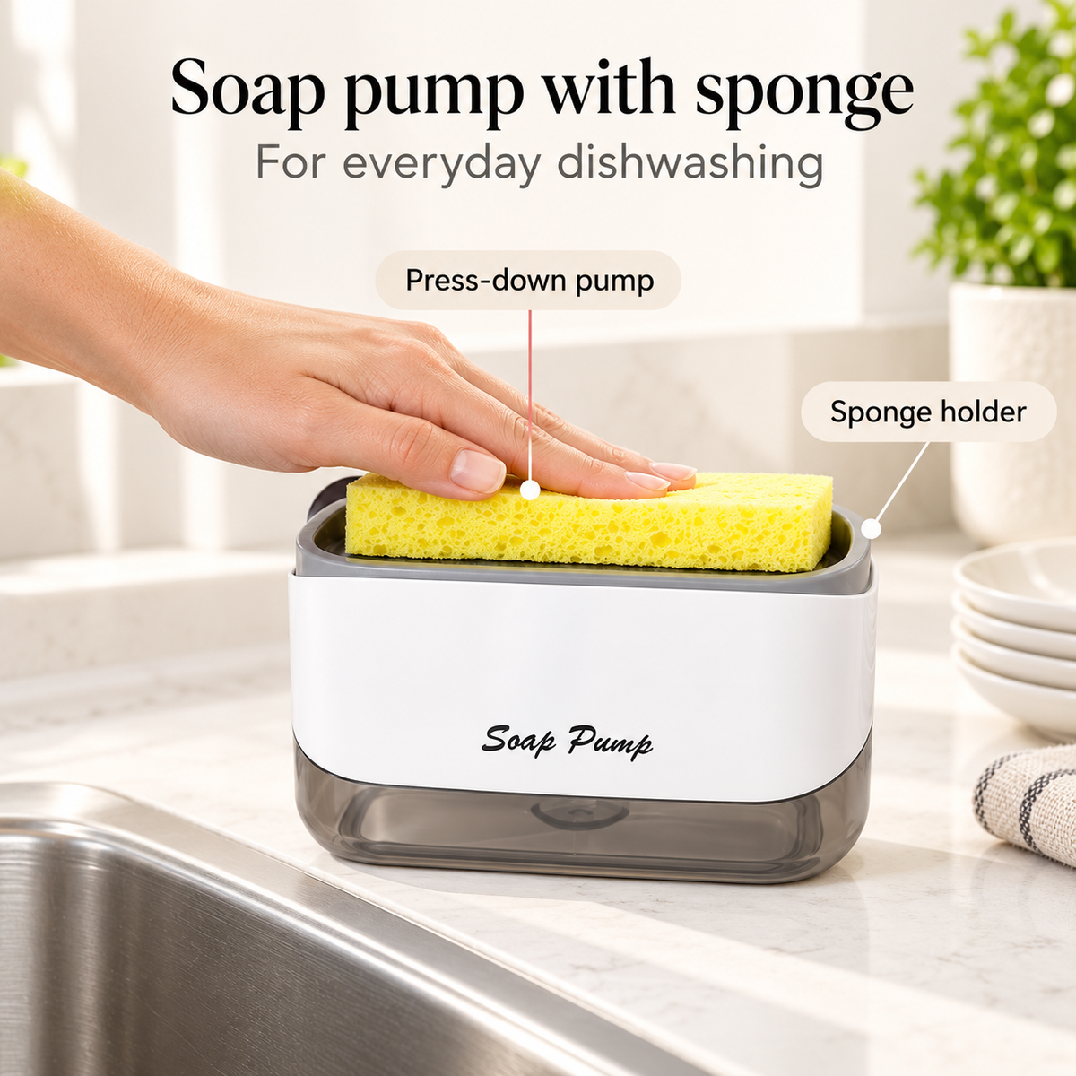 Danny Home Soap Pump With Sponge