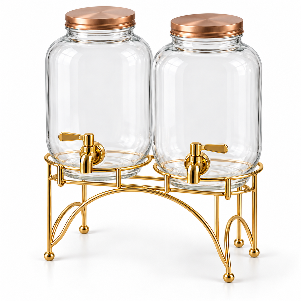Danny Home 3 Piece Dual Beverage Dispenser With Stand