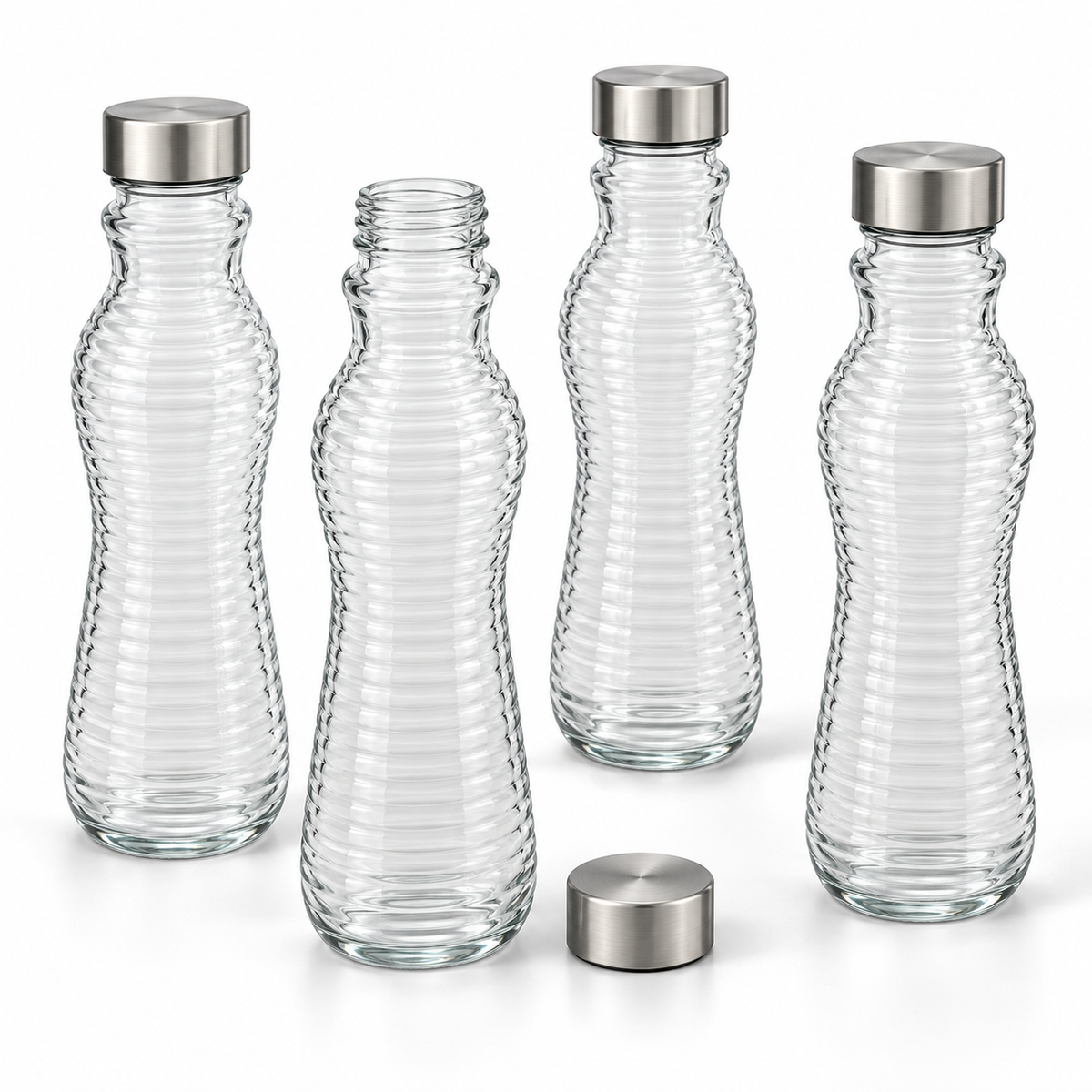 Danny Home 1 Piece Ribbed Water Bottle - 500 ml