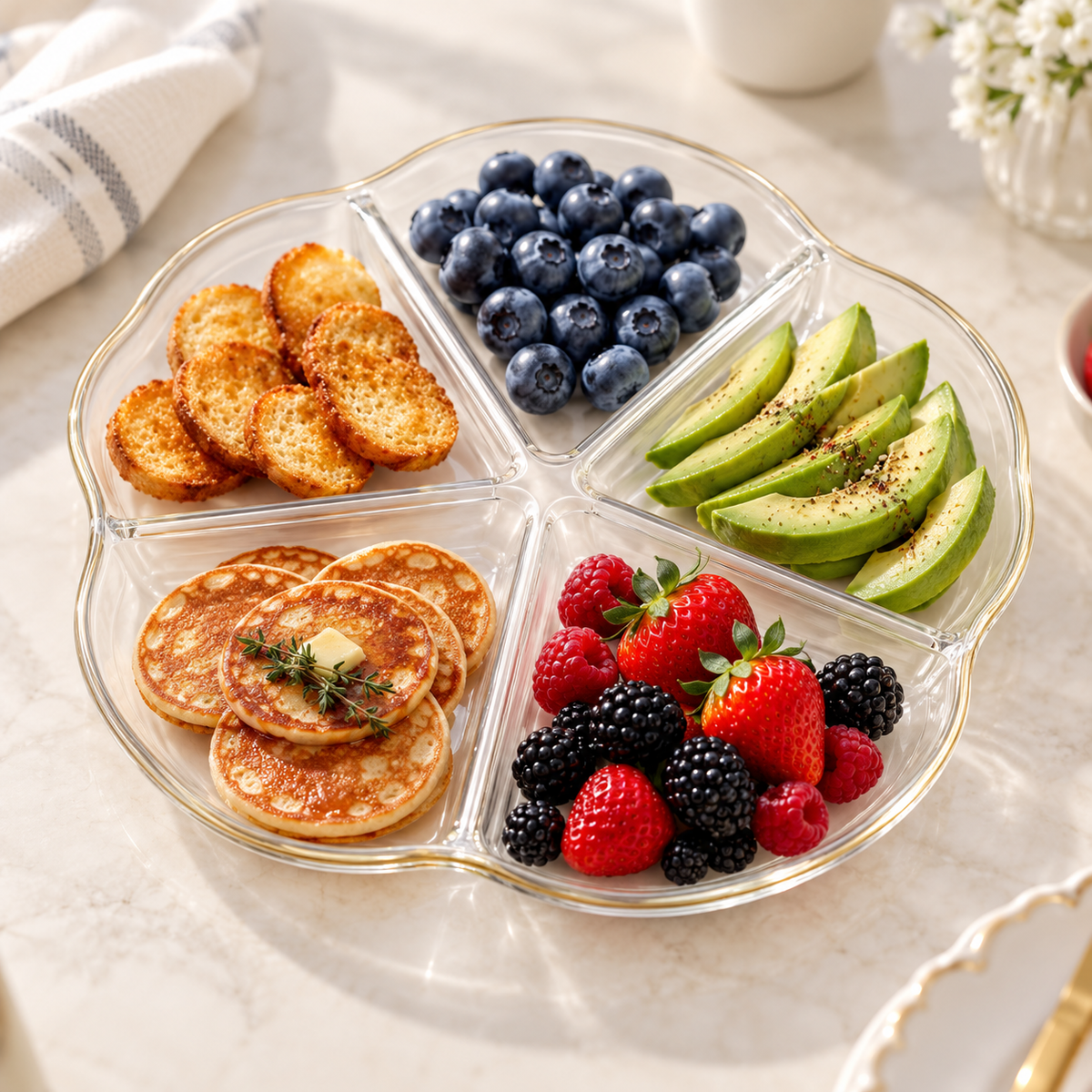 Danny Home Divided Serving Platter - 30 x 2 cm