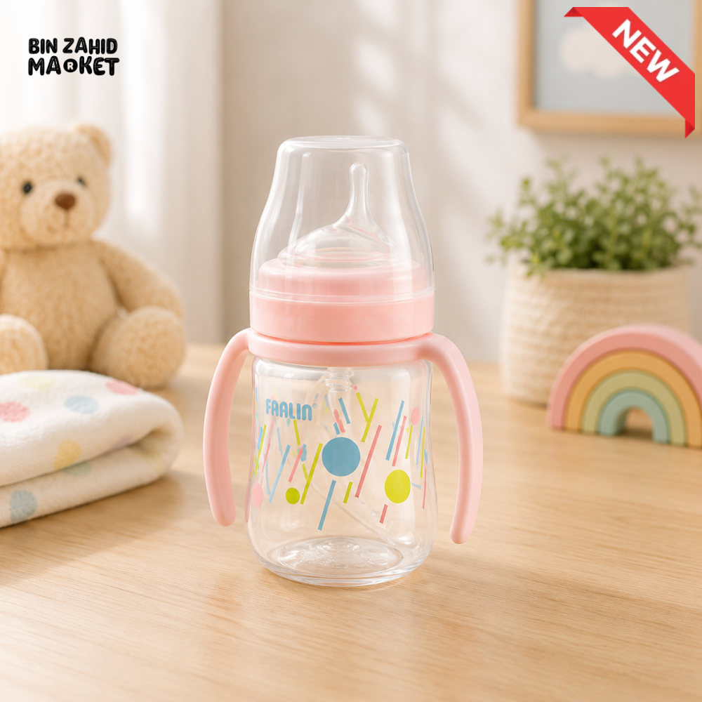 FARLIN DRINKING CUP STAGE 3-STRAW 150ML-PINK