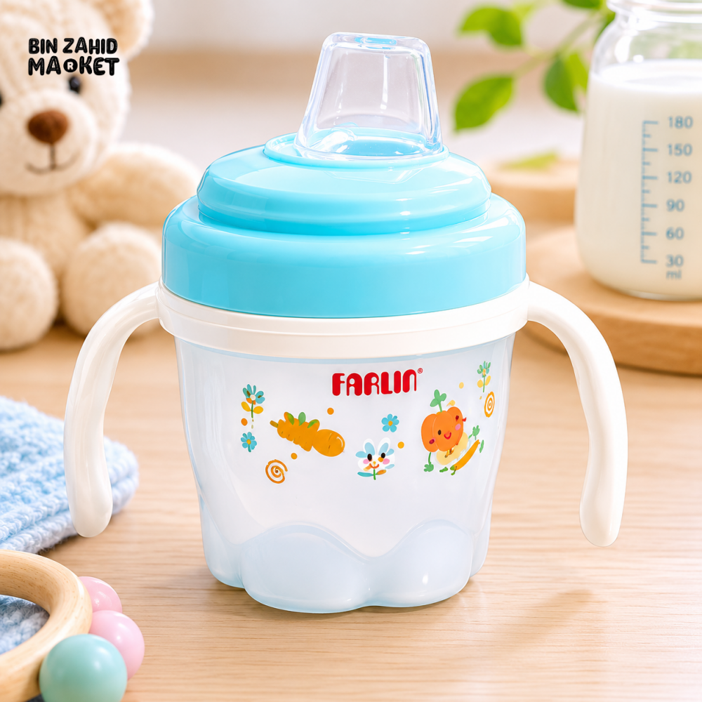 FARLIN DRINKING CUP STEP 2-SPOUT 120ML-GREEN