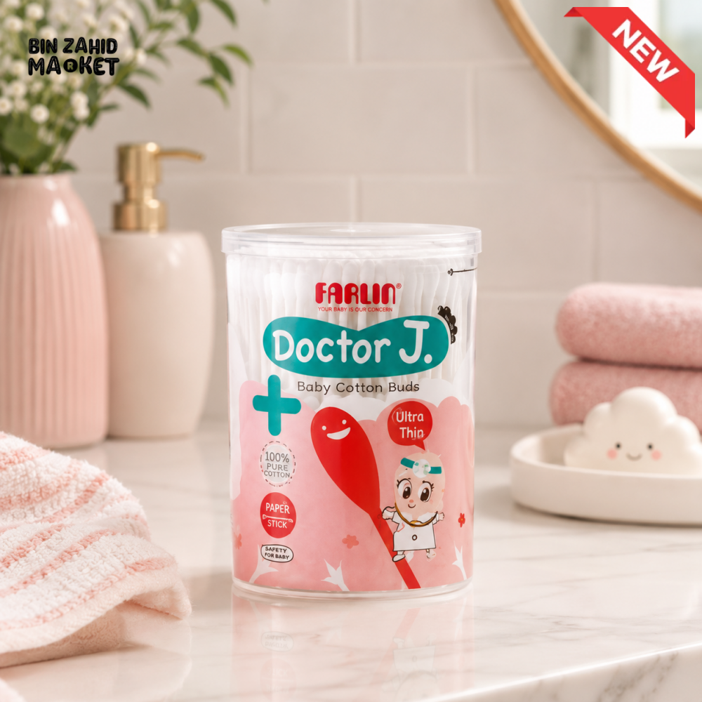 FARLIN PAPER STEM COTTON SWAB (190 PCS)