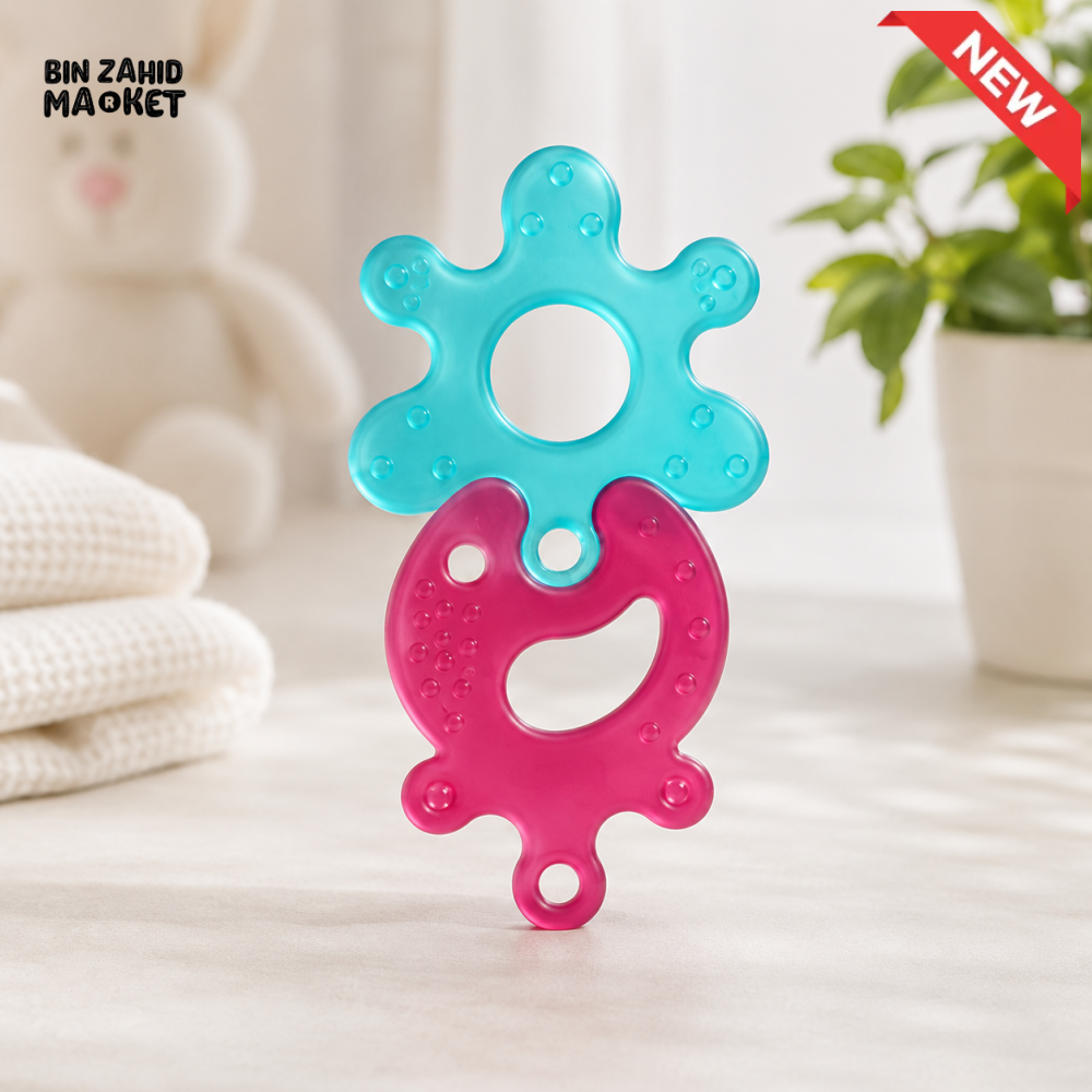 FARLIN PUZZLE GUM SOOTHER - BLUE & PINK