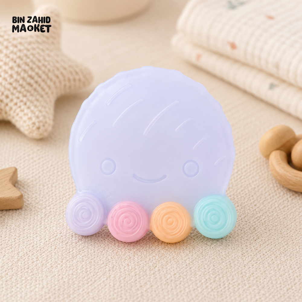 FARLIN SILICONE GUM SOOTHER - BLUE OCTOPUS